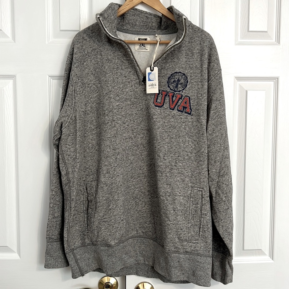Tailgate Clothing UVA Half-Zip Fleece Pullover NWT Size XXL Discontinued